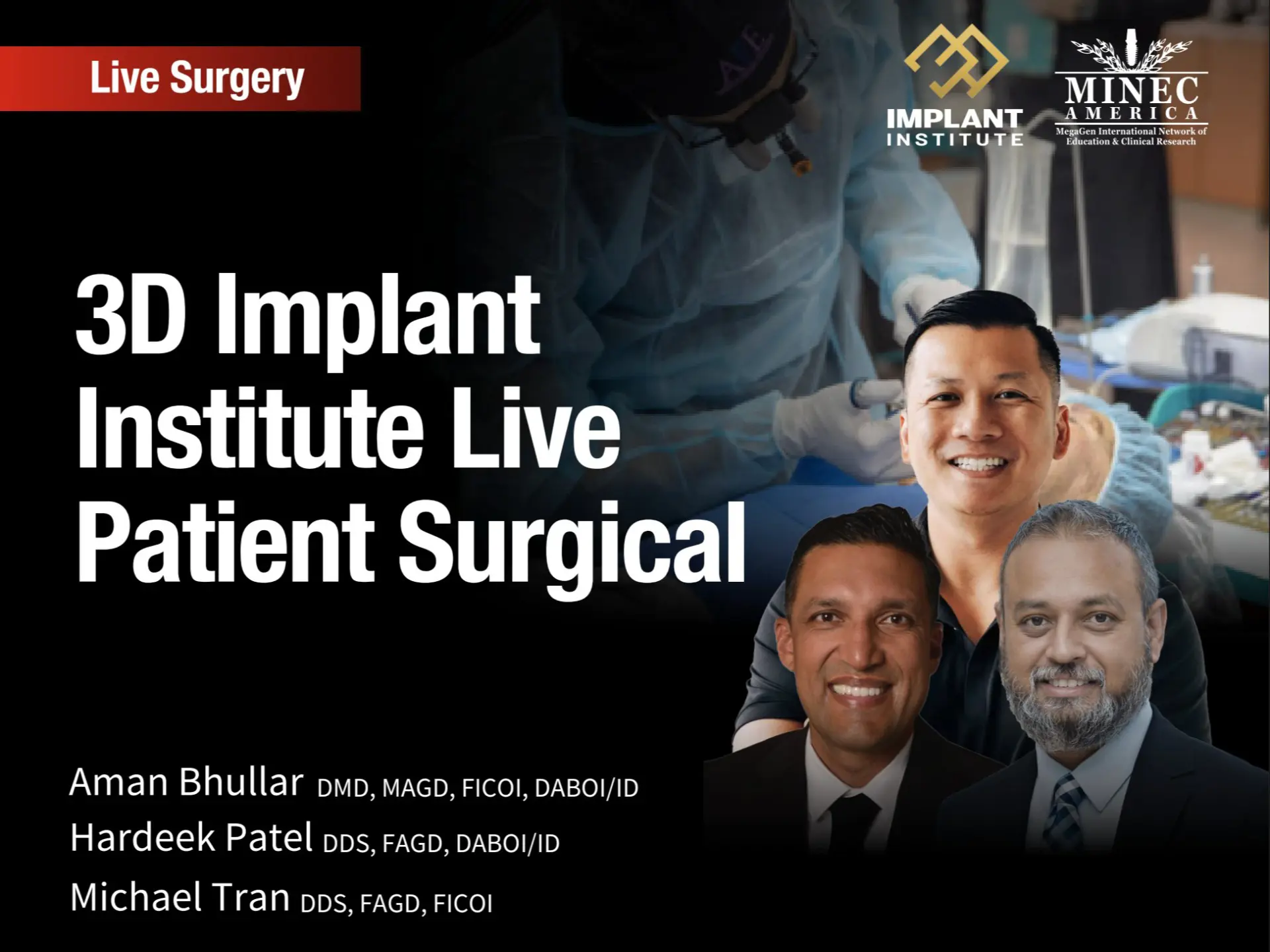 3D Implant Institute Live Patient Surgical - Dec